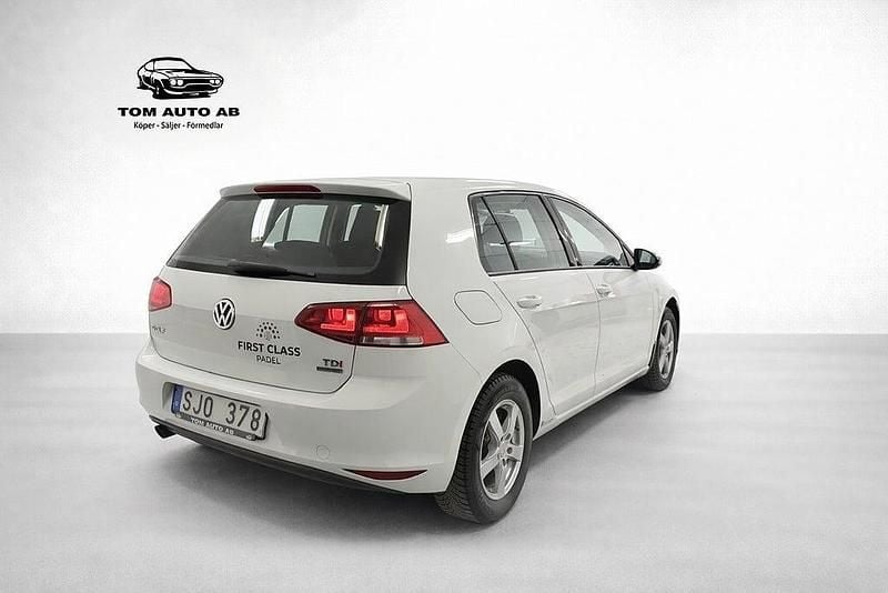 Begagnad VW Golf VII 105 HK (77 kW) 2013 Vit Halvkombi