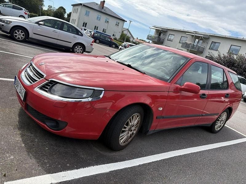 Röd Begagnad 2007 Saab 9-5 Linear Kombi | 10 000 kr (Superpris) - Bild 1/4