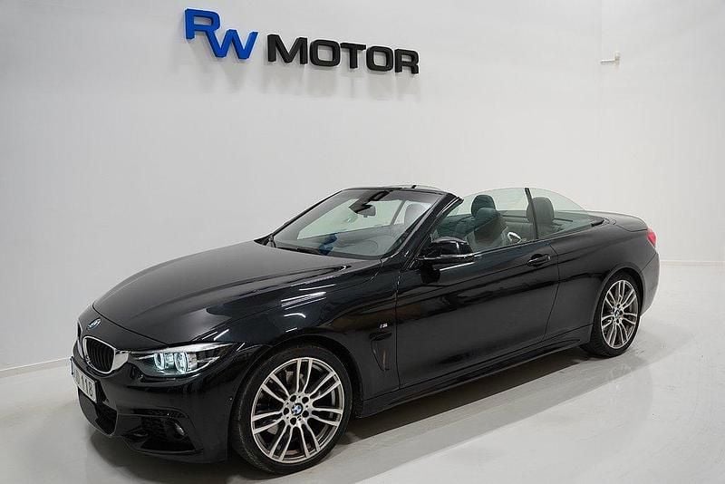 Svart Begagnad 2018 BMW 430 Cabriolet M Sport Cab | 319 800 kr - Bild 1/4