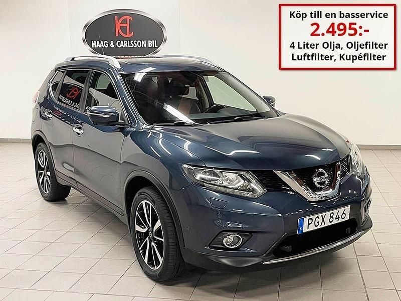 Mörkblå (mblå) Begagnad 2017 Nissan X-Trail SUV | 189 000 kr (Marknadspris) - Bild 1/4