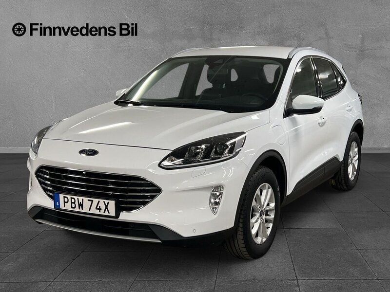 Vit Begagnad 2021 Ford Kuga Titanium SUV | 239 000 kr (Bra pris) - Bild 1/4