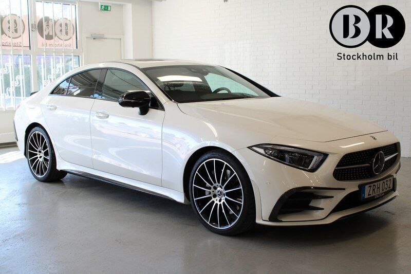 Vit Begagnad 2019 Mercedes CLS400 AMG Sportkupé | 549 900 kr - Bild 1/4