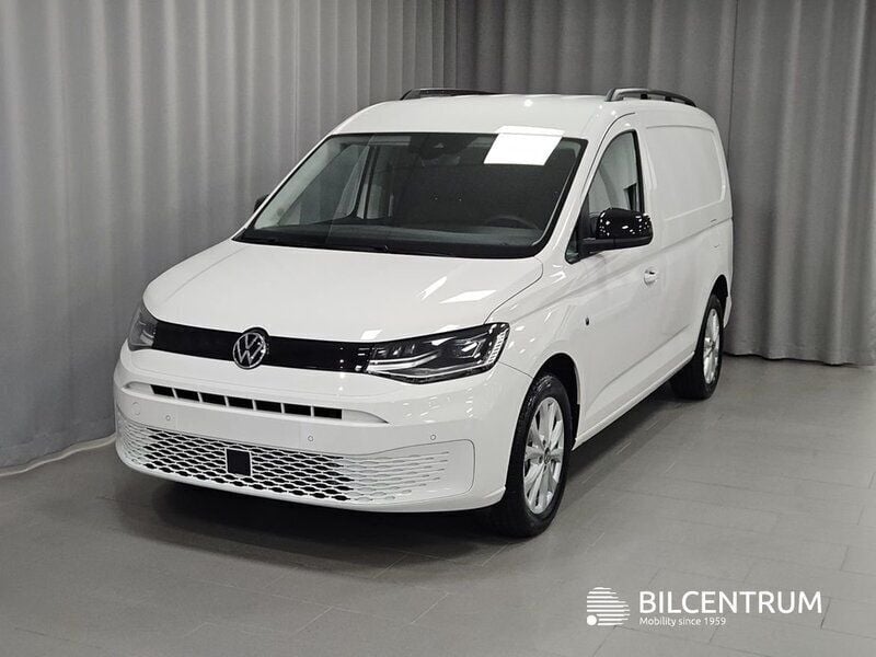 Vit Ny 2025 VW Caddy Maxi Minibuss | 436 300 kr (Bra pris) - Bild 1/4