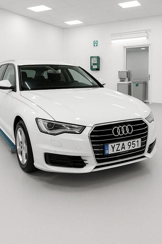 Vit solid Begagnad 2018 Audi A6 Kombi | 229 900 kr (Bra pris) - Bild 1/4