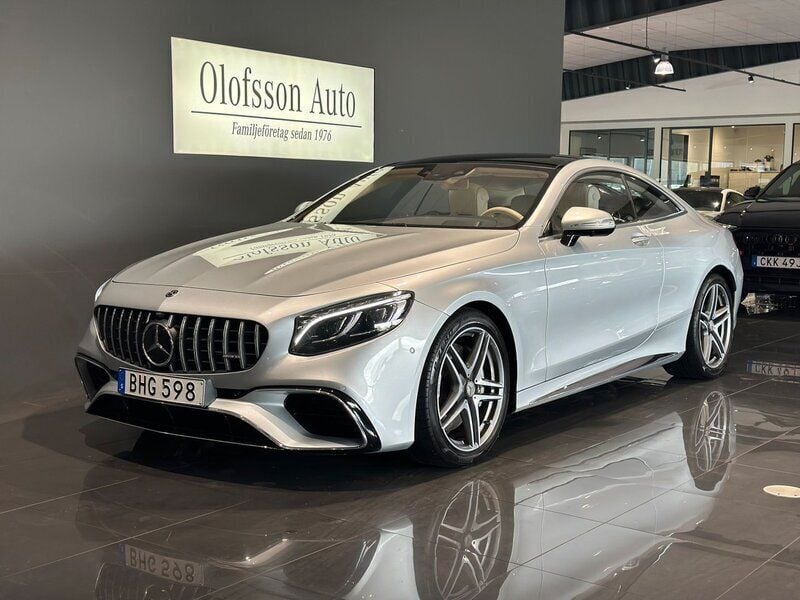 Silver Begagnad 2018 Mercedes S63 AMG AMG Sportkupé | 1 095 000 kr - Bild 1/4
