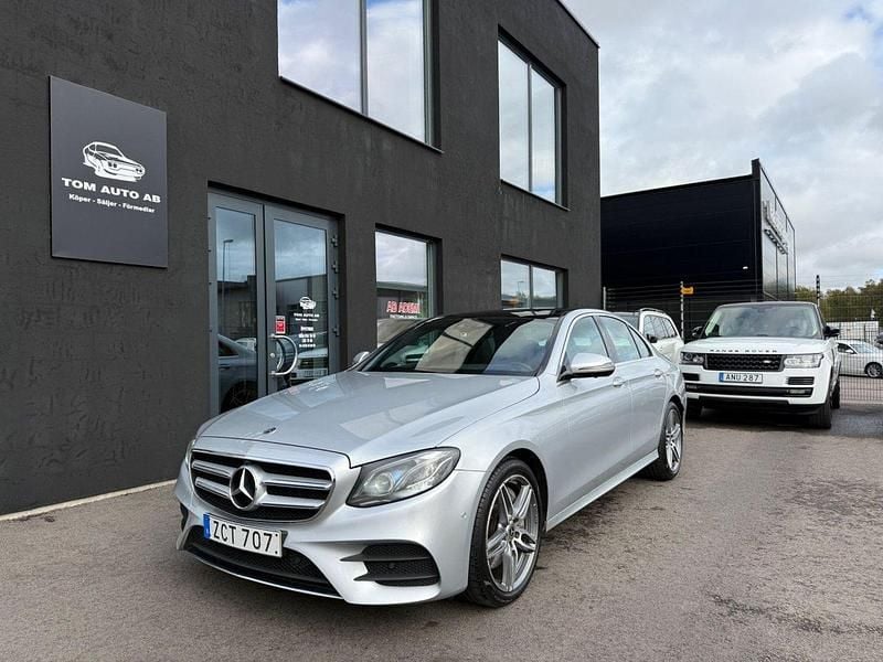 Silver Begagnad 2017 Mercedes E350 AMG line Sedan | 335 000 kr (Marknadspris) - Bild 1/4