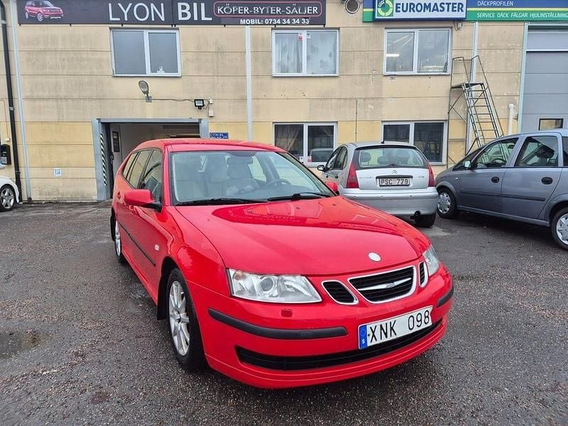 Röd Begagnad 2006 Saab 9-3 Linear Kombi | 24 900 kr (Marknadspris) - Bild 1/4