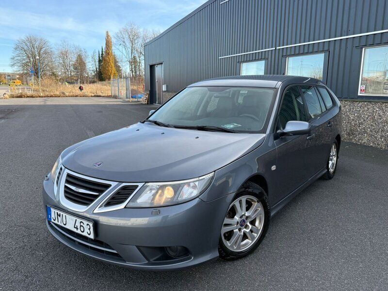 Grå Begagnad 2008 Saab 9-3 Linear Kombi | 39 900 kr (Marknadspris) - Bild 1/4