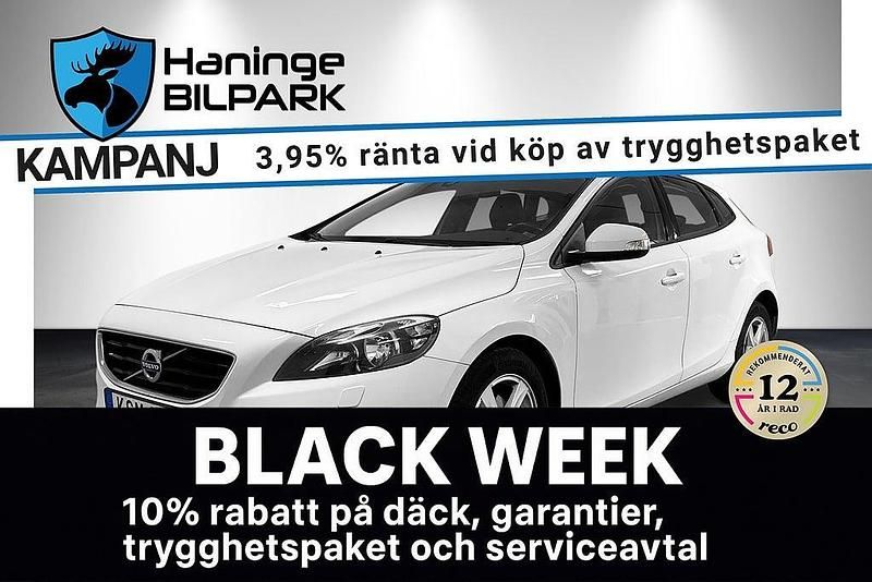 Vit Begagnad 2015 Volvo V40 Kinetic Kombi | 119 995 kr (Bra pris) - Bild 1/2