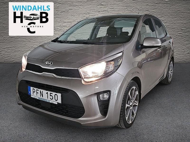 Grå Begagnad 2017 Kia Picanto Halvkombi | 89 000 kr (Lite dyr) - Bild 1/4