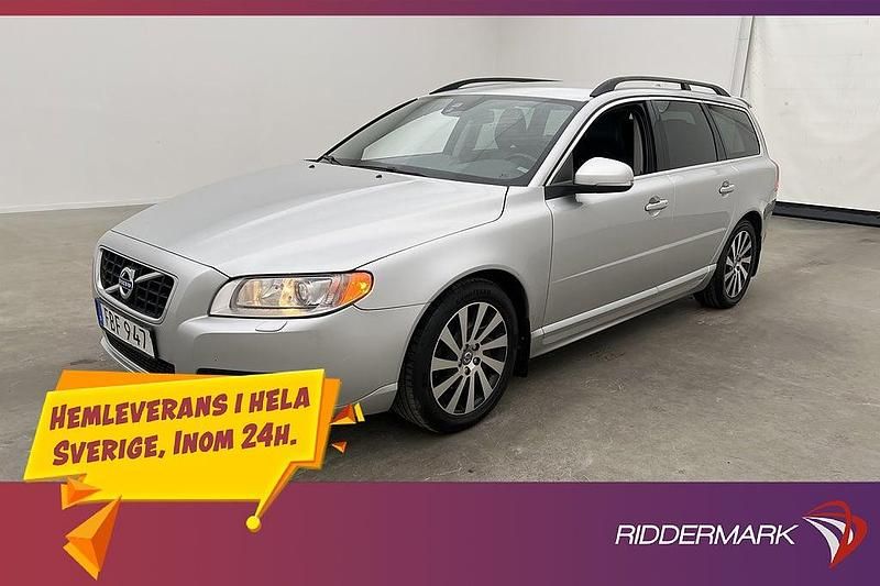 Ljusgrå Begagnad 2013 Volvo V70 Dynamic Kombi | 159 800 kr (Dyr) - Bild 1/3