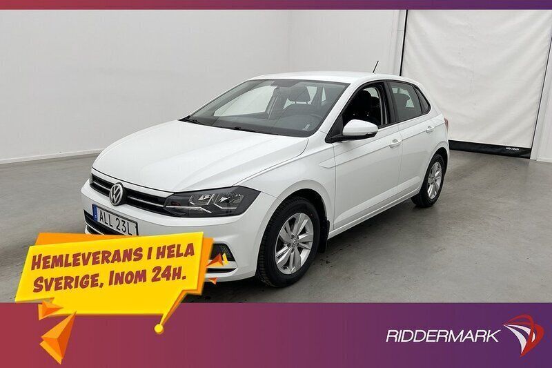 Vit Begagnad 2019 VW Polo Halvkombi | 134 800 kr (Marknadspris) - Bild 1/3