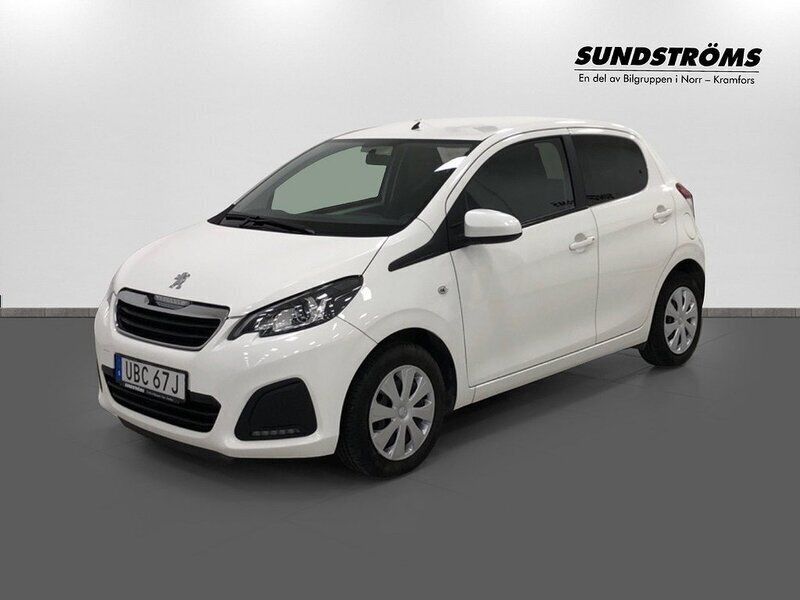 Vit Begagnad 2020 Peugeot 108 Halvkombi | 109 900 kr (Lite dyr) - Bild 1/3