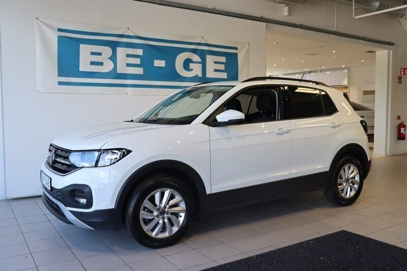 Vit Begagnad 2023 VW T-Cross SUV | 199 900 kr (Marknadspris) - Bild 1/4
