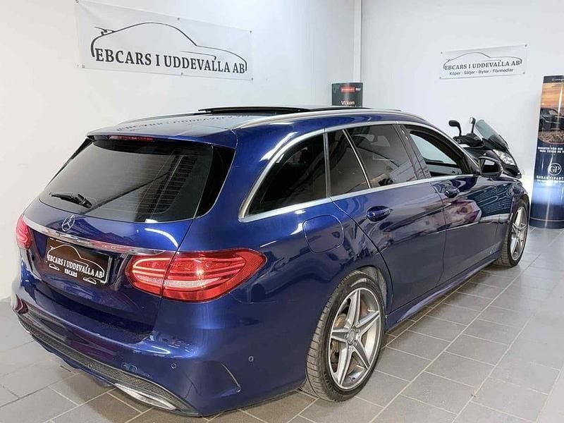 Begagnad Mercedes C250 AMG 204 HK (150 kW) 2015 Blå Kombi