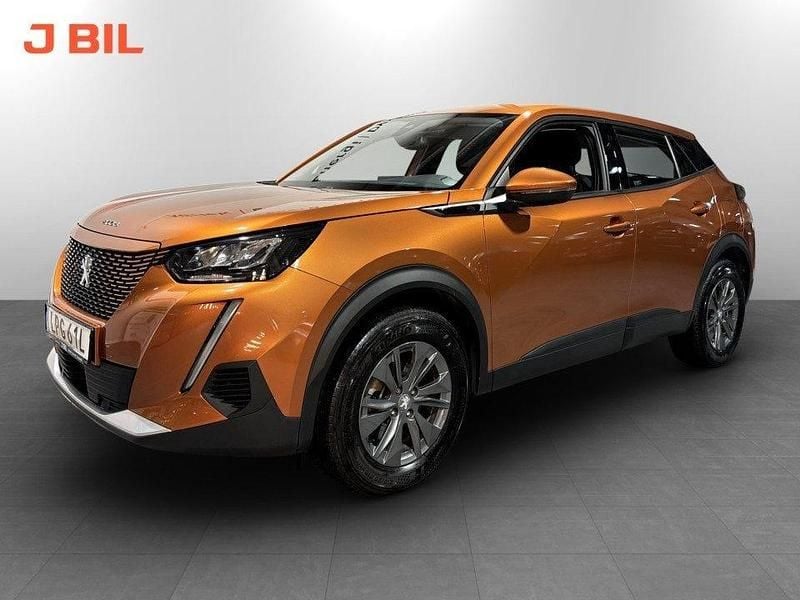Begagnad Peugeot e-2008 Active 100 kW (136 HK) 2021 Orange SUV