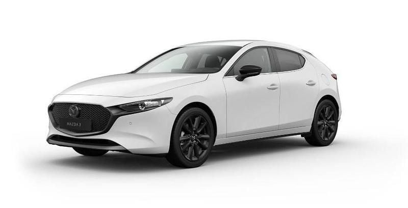 Arctic white Ny 2025 Mazda 3 Homura-Line Halvkombi | 335 200 kr (Marknadspris) - Bild 1/4