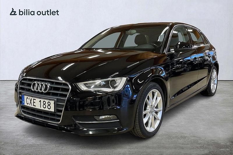 Svart Begagnad 2015 Audi A3 Sportback Halvkombi | 149 900 kr (Bra pris) - Bild 1/3
