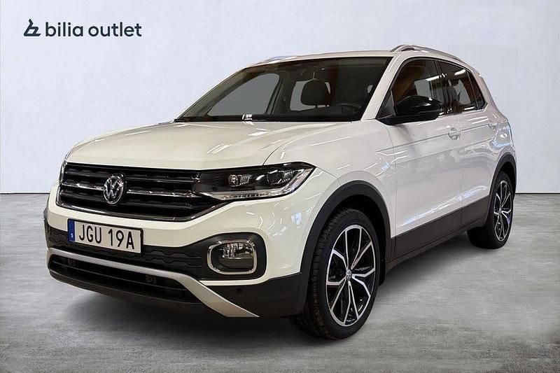 Vit Begagnad 2019 VW T-Cross GT SUV | 184 900 kr (Marknadspris) - Bild 1/4