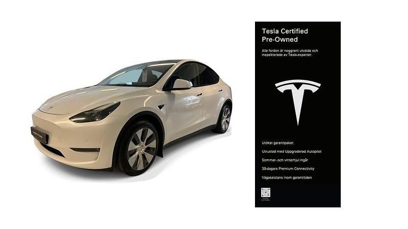 Begagnad Tesla Model Y Long Range AWD 378 kW (514 HK) 2021 Vit SUV