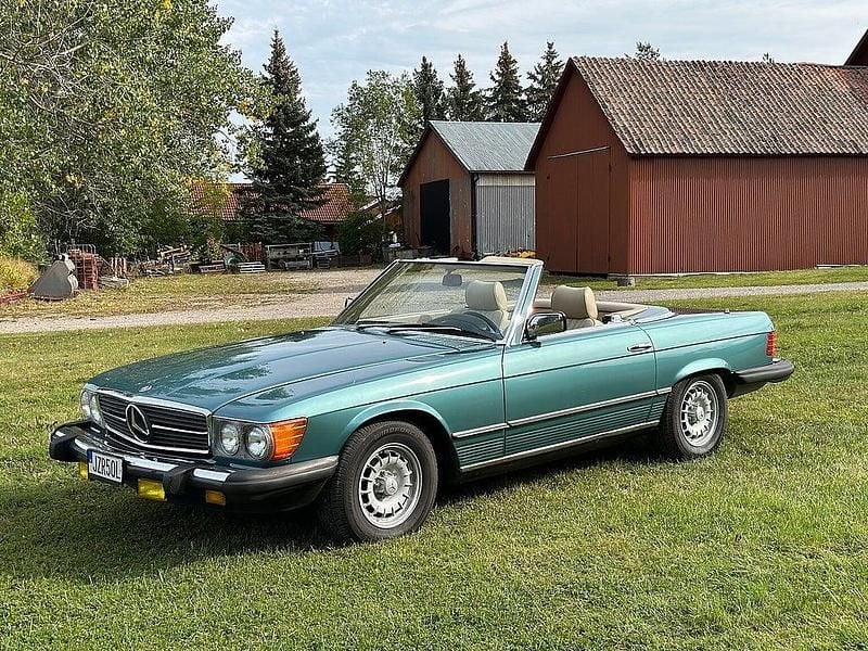 Grön Begagnad 1985 Mercedes SL380 Cab | 210 000 kr - Bild 1/3