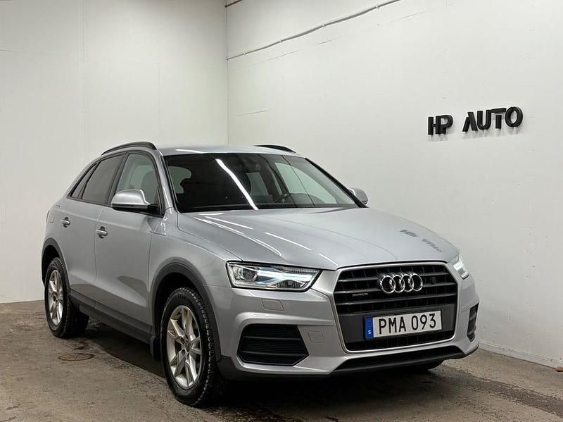 Silver Begagnad 2017 Audi Q3 SUV | 154 800 kr (Marknadspris) - Bild 1/4