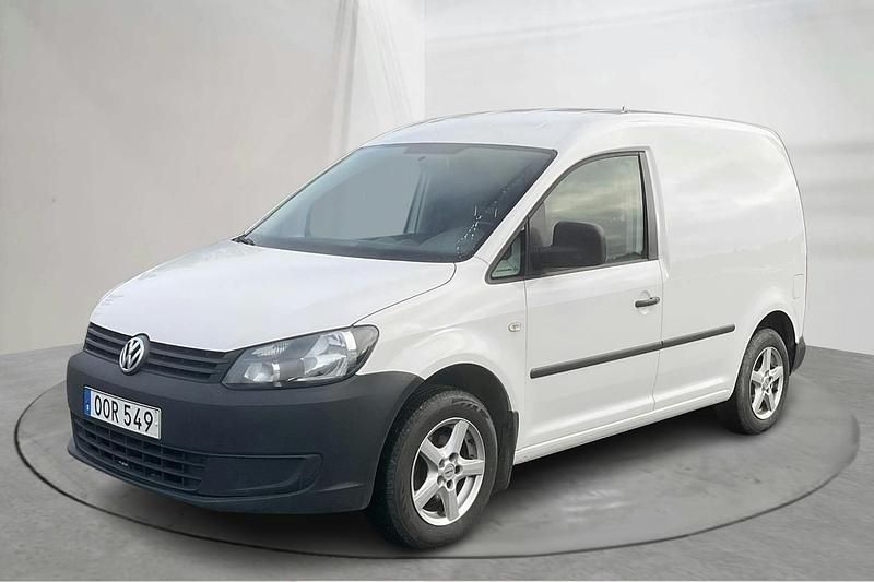 Vit Begagnad 2014 VW Caddy Minibuss | 65 000 kr (Bra pris) - Bild 1/4