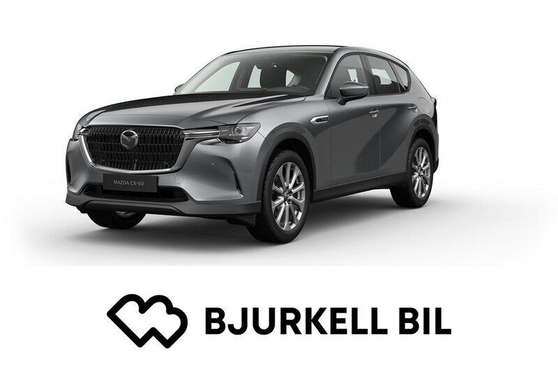 Jet black metallic Ny 2025 Mazda CX-60 Exclusive-Line SUV | 531 200 kr (Superpris) - Bild 1/3