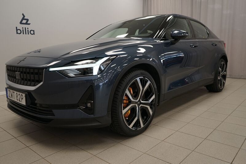 Blå Begagnad 2020 Polestar 2 Performance Sedan | 428 500 kr (Dyr) - Bild 1/3