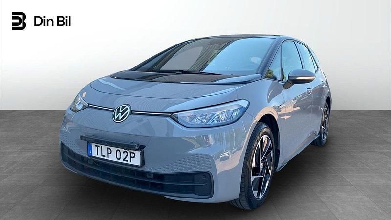 Grå Begagnad 2020 VW ID.3 Pro Halvkombi | 224 900 kr (Bra pris) - Bild 1/4