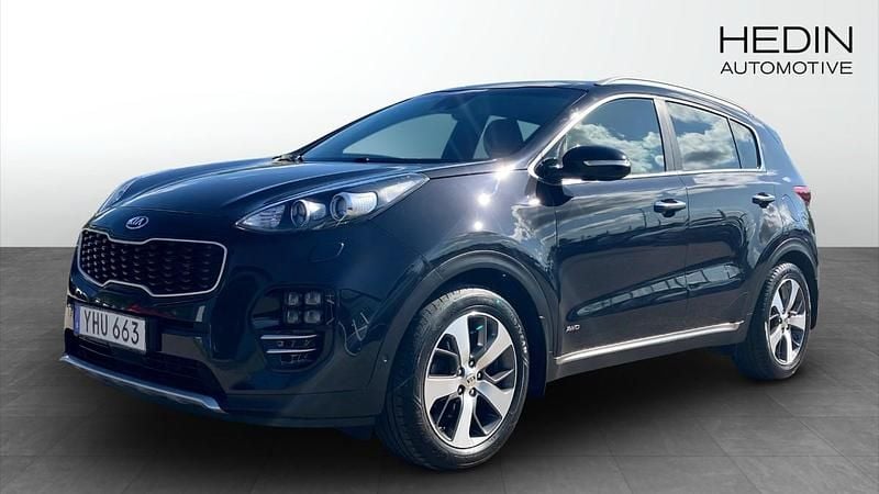 Svart (black) Begagnad 2016 Kia Sportage GT-Line SUV | 179 900 kr (Marknadspris) - Bild 1/4