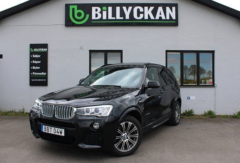Svart Begagnad 2015 BMW X3 M Sport SUV | 264 900 kr (Lite dyr) - Bild 1/4