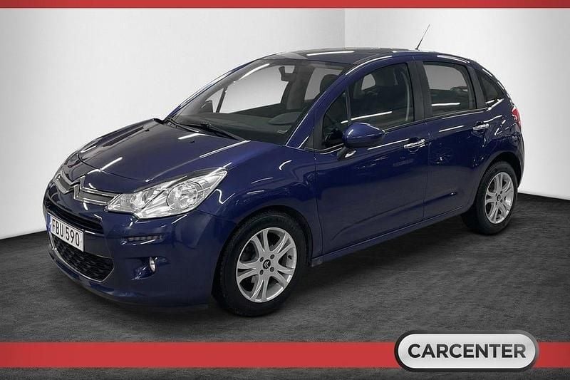 Begagnad Citroën C3 PureTech 82 HK (60 kW) 2015 Blå Halvkombi