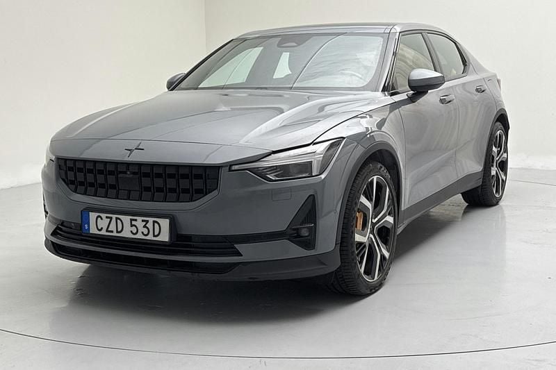 Grå Begagnad 2021 Polestar 2 Performance Sedan | 315 000 kr (Bra pris) - Bild 1/4