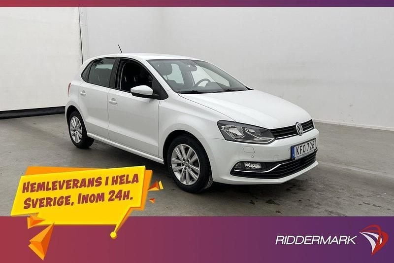 Vit Begagnad 2015 VW Polo Halvkombi | 114 700 kr (Marknadspris) - Bild 1/3