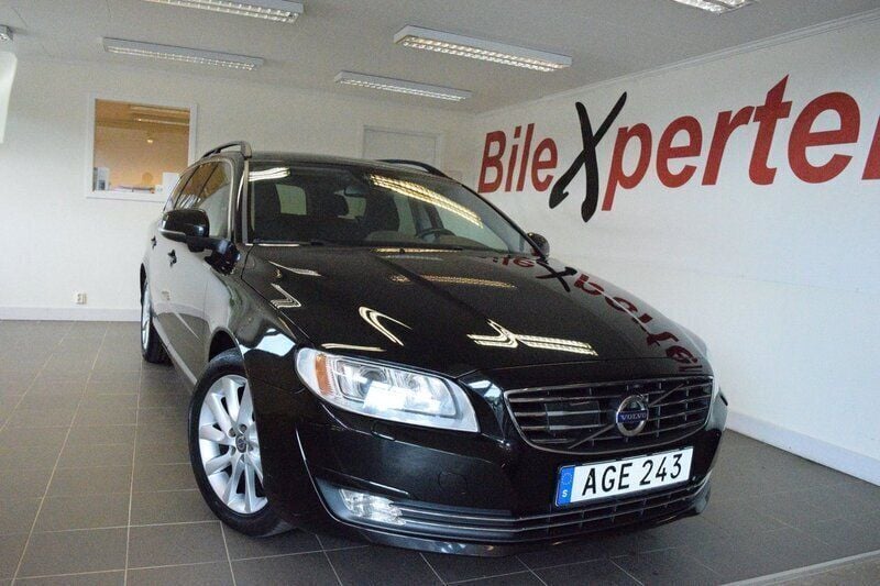 Svart Begagnad 2016 Volvo V70 Momentum Kombi | 124 900 kr (Bra pris) - Bild 1/4