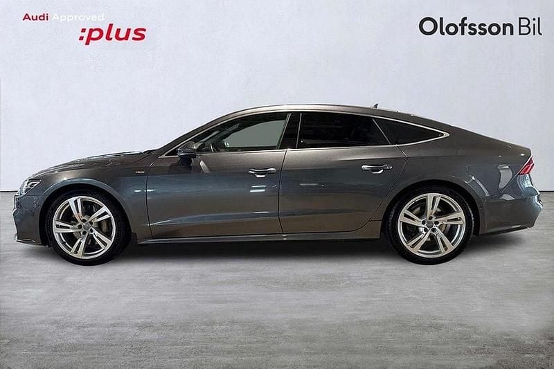 Grå Begagnad 2018 Audi A7 Sportback S-Line Halvkombi | 409 900 kr (Bra pris) - Bild 1/4