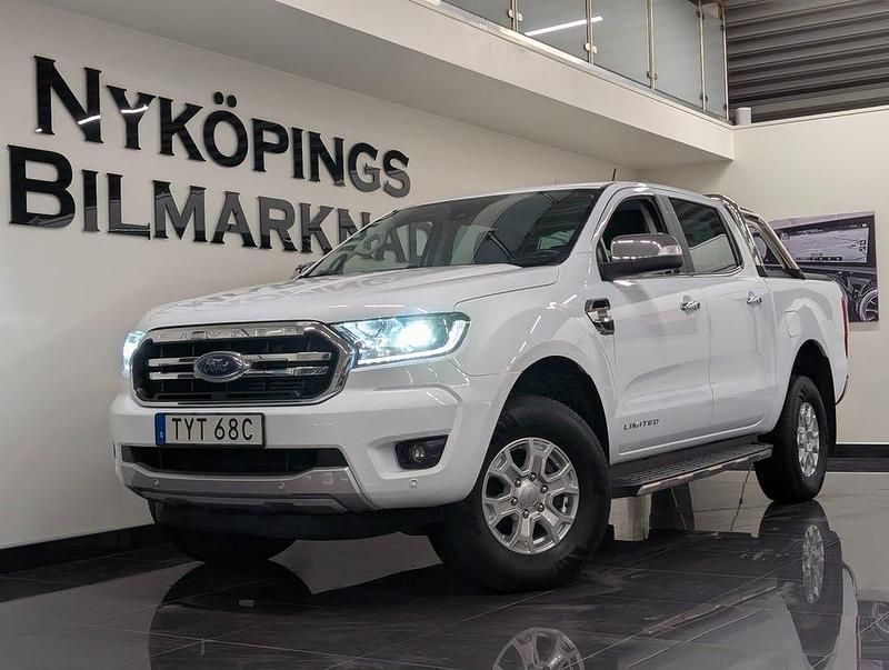 Vit Begagnad 2022 Ford Ranger Limited Pickup | 339 900 kr (Lite dyr) - Bild 1/4