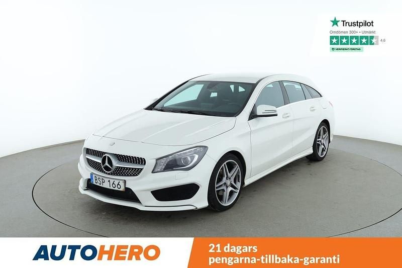Vit Begagnad 2016 Mercedes CLA200 Shooting Brake AMG line Kombi | 169 000 kr - Bild 1/4