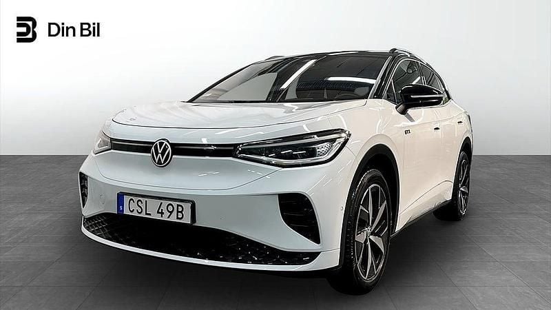Vit Begagnad 2023 VW ID.4 GTX SUV | 444 900 kr (Lite dyr) - Bild 1/4