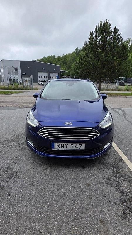 Blå Begagnad 2015 Ford C-MAX Titanium Minibuss | 72 000 kr (Marknadspris) - Bild 1/4