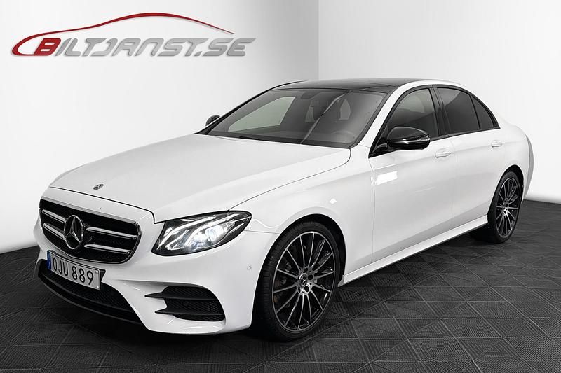 Vit Begagnad 2018 Mercedes E200 AMG line Sedan | 309 900 kr (Lite dyr) - Bild 1/4