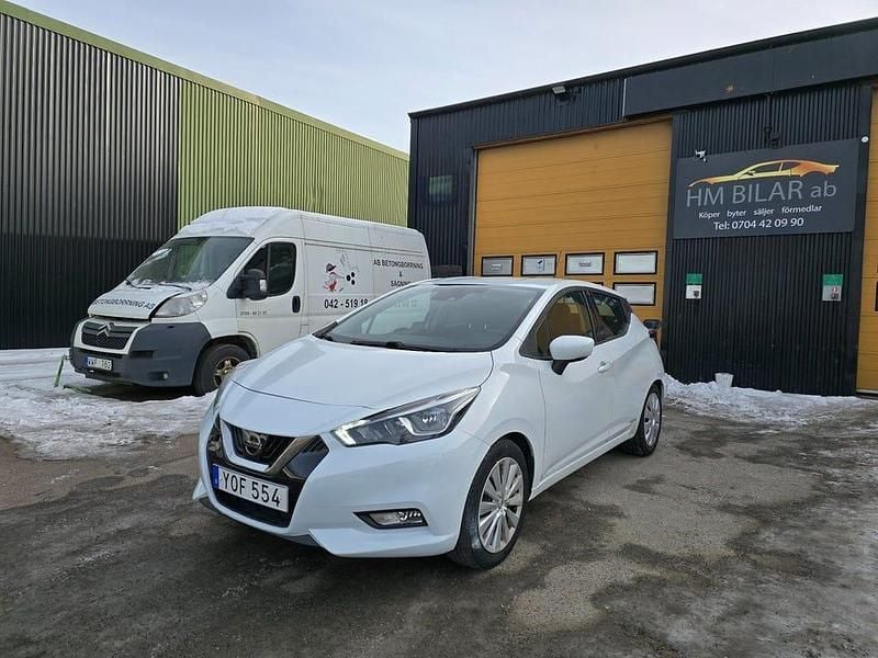 Begagnad Nissan Micra 71 HK (52 kW) 2018 Vit Halvkombi
