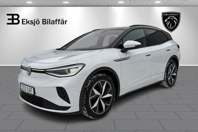 Vit Begagnad 2022 VW ID.4 GTX SUV | 279 500 kr (Bra pris) - Bild 1/4