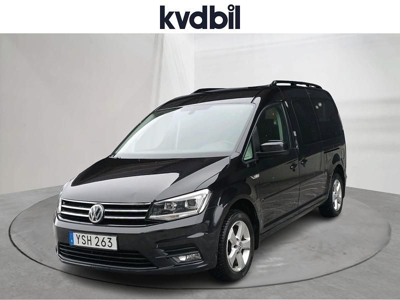 Begagnad VW Caddy Maxi Life Life 150 HK (110 kW) 2018 Svart Minibuss