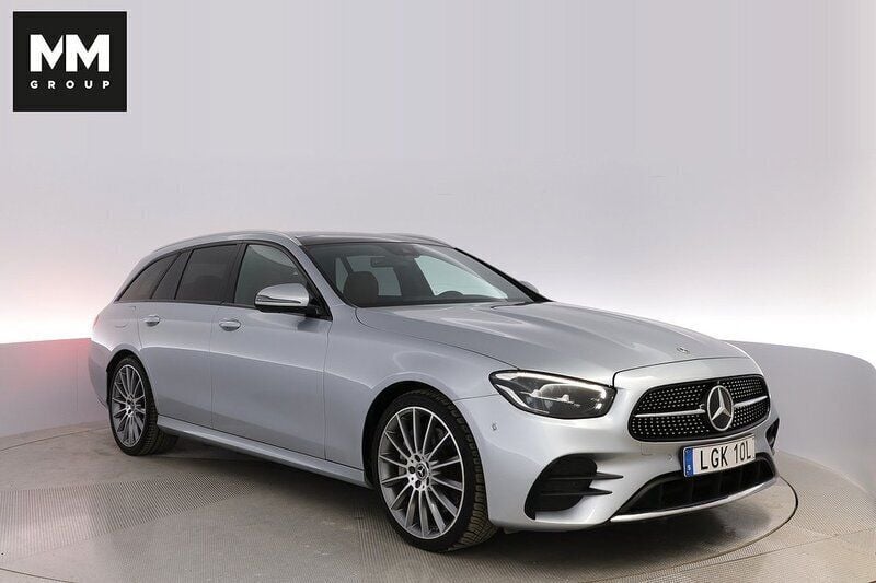 Silver Begagnad 2021 Mercedes E450 AMG Kombi | 569 000 kr - Bild 1/4
