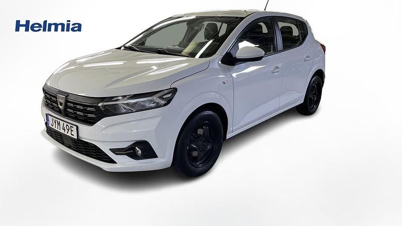 Vit Begagnad 2022 Dacia Sandero Comfort Halvkombi | 144 900 kr (Bra pris) - Bild 1/4