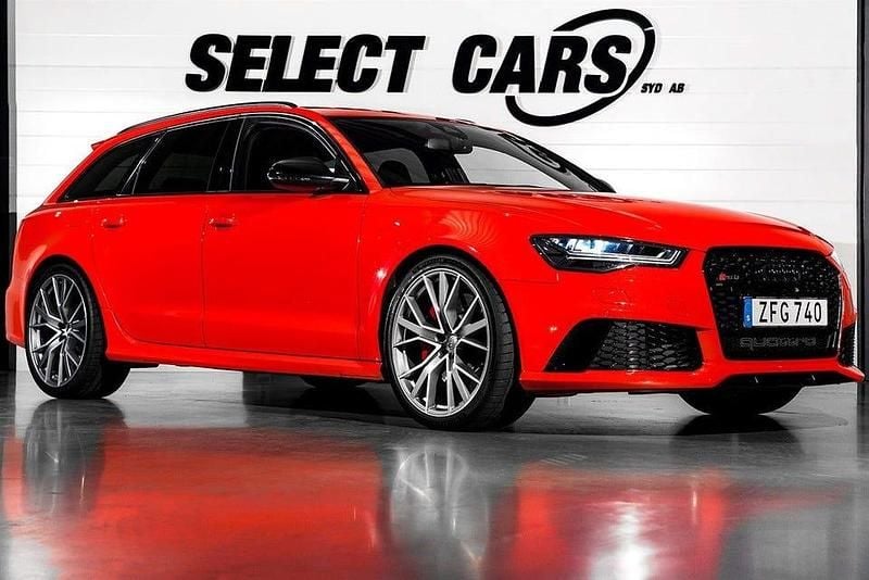 Röd Begagnad 2018 Audi RS6 Performance Kombi | 699 900 kr (Bra pris) - Bild 1/4