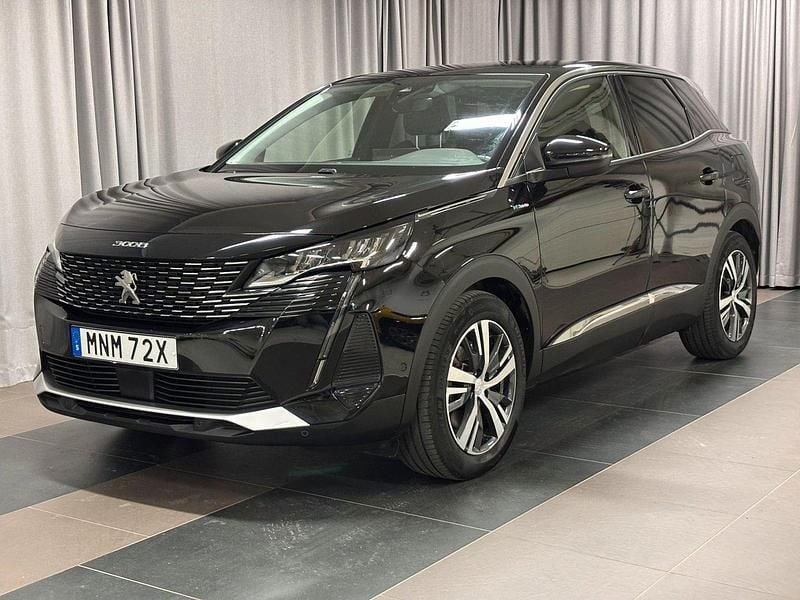 Svart Begagnad 2022 Peugeot 3008 Allure SUV | 244 802 kr (Bra pris) - Bild 1/4