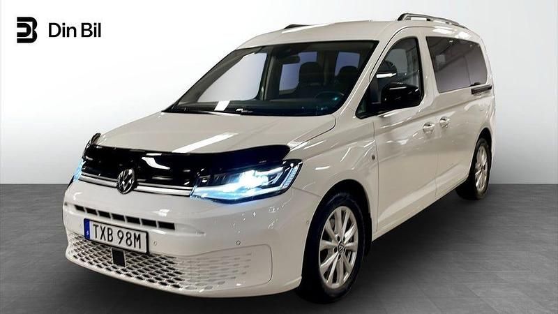 Vit Begagnad 2022 VW Caddy Maxi Life Minibuss | 389 000 kr - Bild 1/4